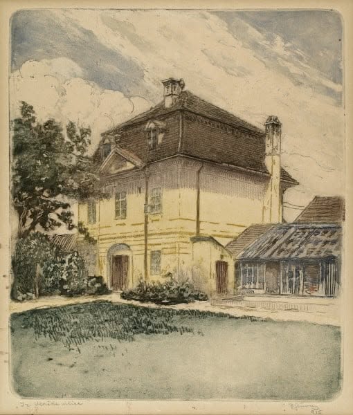 Slika. Vlaška ulica. Kuća biskupskog vrtlara izgrađena 1790. (slika iz 1915. godine)
